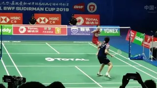 Best Angle View Kento Momota vs Shi Yu Qi 2019 Sudirman Cup Final