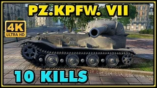 World of Tanks | Pz.Kpfw. VII - 10 Kills - 9,4K Damage - 1 VS 3 Gameplay