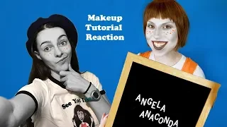 Angela Anaconda Halloween Makeup Tutorial Reaction