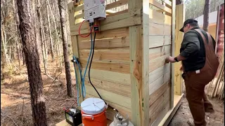 DIY Off-Grid Outdoor Shower: Part 2 - Camplux Tankless Water Heater Assembly and Review