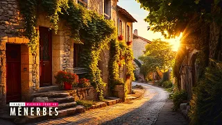 Сharming Medieval Village in France 4k Provence 🇨🇵 Walking tour 4K50fps - Ménerbes