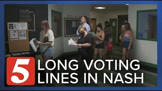 Election lines stretched out for hours in Nashville. Here's why.