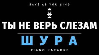 Ты не верь слезам - Шура - караоке на пианино со словами