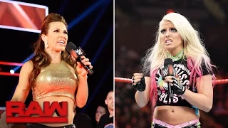 Mickie James and Alexa Bliss bring some "drama" to Team Red: Raw, April 10, 2017