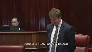 Hon Stephen Pratt MLC - Inaugural Speech on 27 May 2021