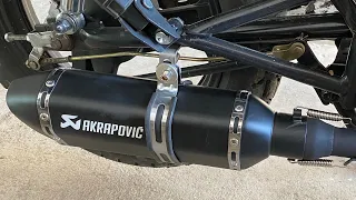 Прямоток ACRAPOVIC на Jordan Evo (альфу, дельту и т.п.) 110CC двигатель