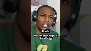 White vs Black people in Scary Movies | #shorts