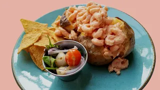 Prawn Mayonnaise With Jacket Potato and Salad | Chef Ricardo Cooking Shows