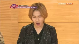 BTOB's Ilhoon imitating B.A.P's Yongguk's & Zelo's part in One Shot [CUT]