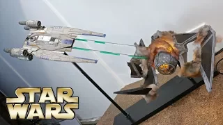Star Wars U-wing & Tie Striker Makeover Diorama- Chris' Custom Collectables!