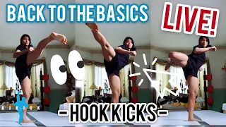 HOOK KICKS | #BacktotheBasics LIVE! with AJKICK101