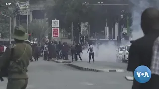 Police Fire Tear Gas at Opposition Protesters in Nairobi