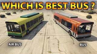 GTA 5 ONLINE : BOTH BUSES COMPARISON (WHICH IS THE BEST BUS ?) 4k 60fps UHD