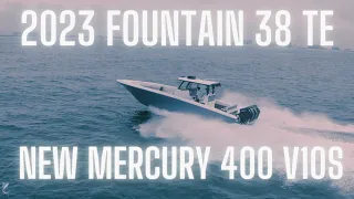 2023 Fountain 38 TE with the ALL NEW Mercury 400 V10s | Walkthrough and Test Video