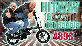 Vélo électrique pliant 2 places ! débridable ! es ce le meilleur ? le Hitway 16 pouce sur Amazon