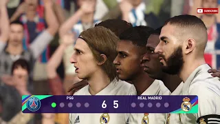 Team Neymar | Penalty Shootout | PSG vs Real Madrid | Gameplay PES TOULKORK PES21  #9