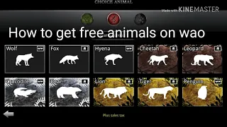 How to get free animals on wild animals online (wao)