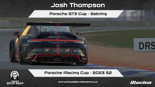 iRacing - 23S2 - Porsche GT3 Cup - Porsche iRacing Cup - Sebring - JT