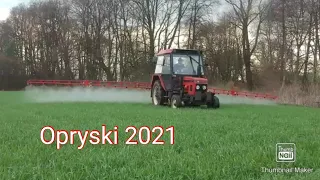 Pryskanie zbóż 2k21 Zetor 5211 Biardzki 400l