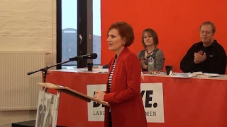 Katja Kipping auf dem Wahlprogramm-LPT 2018