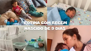 ROTINA DA MANHÃ COM UM BEBÊ RECÉM NASCIDO EM CASA