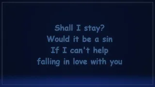 Can't Help Falling In Love - karaoke