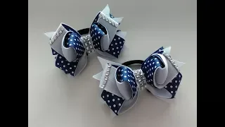 Бантики из репсовых лент 2,5 см МК Канзаши / The bow of REP ribbons 2.5 cm MK Kanzashi