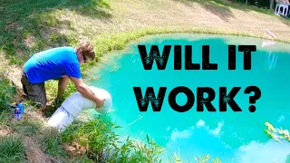 How to Build Maintenance Free Pond Overflow - Cheap Fish Habitat