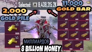 2,000 GOLD PİLE - 11,000 GOLD  BAR - METRO ROYALE BEST ACCOUNT - PUBG METRO ROYALE CHAPTER 17