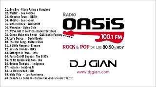Rock & Pop Español Ingles 80 y 90   Dj GIAN   Mix 118 RADIO OASIS EN VIVO ♫
