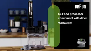 MultiQuick 9 | How to use the XL Food processor with dicer