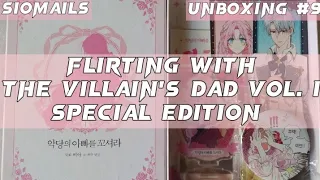 Unboxing "Flirting With The Villain's Dad" (악당의 아빠를 꼬셔라) Manhwa Vol. 1 Limited Edition