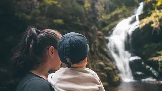 Polské Krkonoše, prcek na zádech a rodinný trip jak se patří.