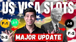 USA Visa Slot Openings - F-1, F-2, B-1, B-2, J-1, J-2, M-1, M-2 Visa Appointment Slots & Portal Fix