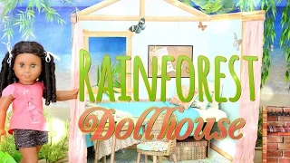 DIY - How to Make: AMERICAN GIRL Dollhouse: Rainforest House- Handmade - Crafts - 4K