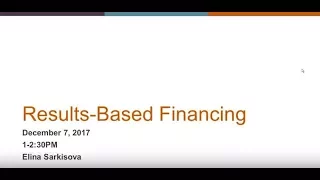 Results-Based Financing