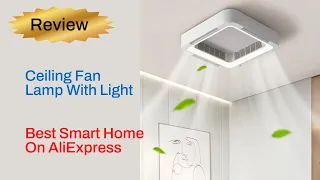 Review Ceiling Fan Lamp With Light - Best Smart Home Product On AliExpress