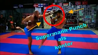 "Supermann Punch als ausweich konter"  Muay Thai Tipps und Tricks