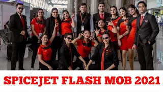 SPICEJET FLASH MOB 2021 CHENNAI | SPICEJET CABIN CREW DANCE | NEW YEAR WITH SPICEJET | CABIN CREW