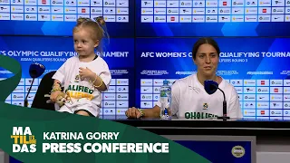 Katrina Gorry: These games were massive for us | Press Conference | CommBank Matildas v Uzbekistan