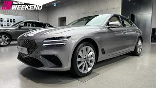 2024 Genesis G70 2.5T 4WD with Vanilla Beige Interior Detail Look [4K]