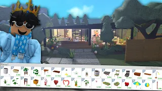 BUILDING A MID CENTURY BLOXBURG HOUSE WITH THE NEW UPDATE ITEMS