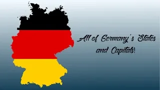 All Of Germany States And Their Capitals