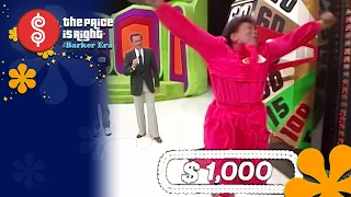 Excited Contestant Jumps for Joy After Winning Big Wheel Bonus - The Price Is Right 1985