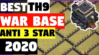 New Best TH9 War Base (2020) - Anti 3 Star TH9 War Base | Clash Of Clans