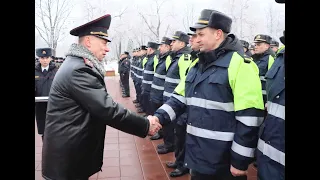 На площади Победы в Витебске наградили сотрудников милиции северного региона