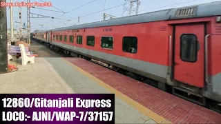 Queen Of SER 12860/Gitanjali Express Stormy High Speed Actions ||