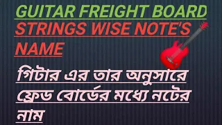 //GUITAR FREDBOARD//Guitar fried in bangla//🎸 Guitar//freight//bangla guitar lesson freight board//