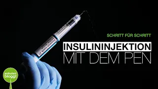 Insulininjektion mit dem Pen | Schritt für Schritt | subkutane Injektion