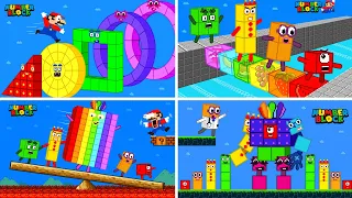 Finish the pattern? | ALL EPISODES | Funniest Numberblocks, Mario mix level up | Game Animation